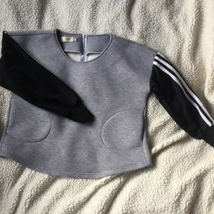 Korean sporty crop top